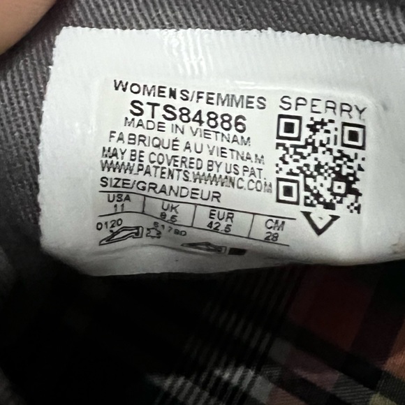 Sperry Gray and Black Women's Sneakers - Picture 2 of 5